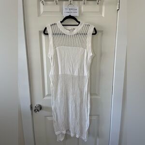 Free People Long midi Beach Dress Cover Up Slit Side OS